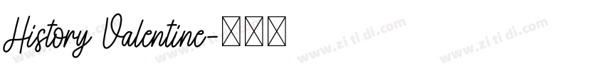 History Valentine字体转换